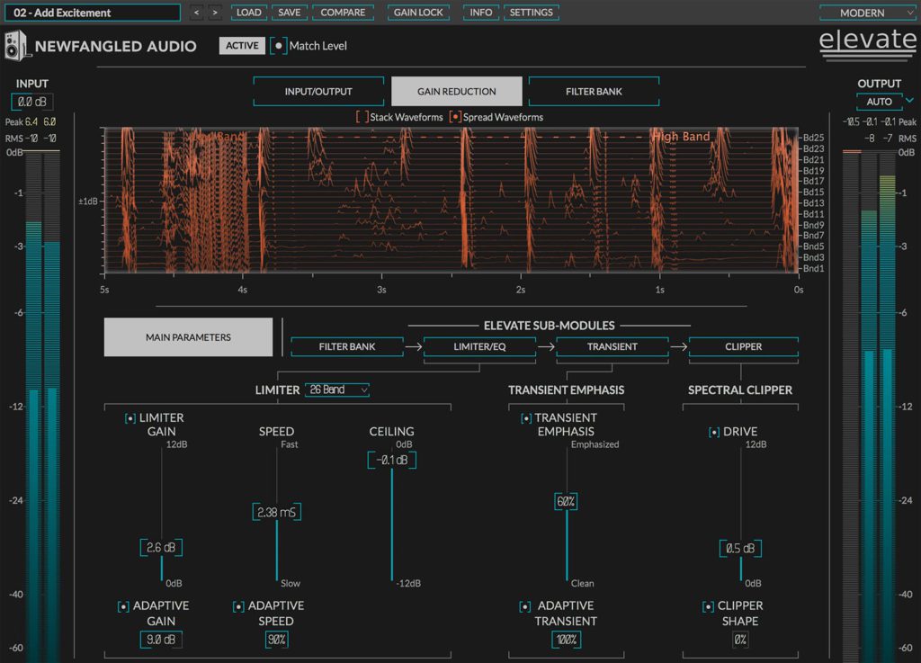 plug-in IA de mastering audio Elevate de Eventide